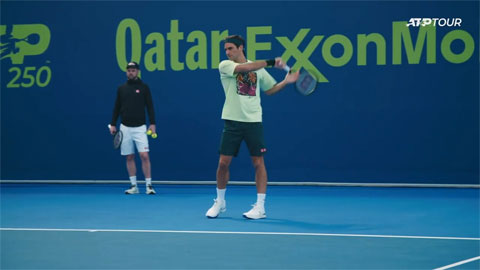 Federer gặp khó ở giải ATP Qatar Open 2021
