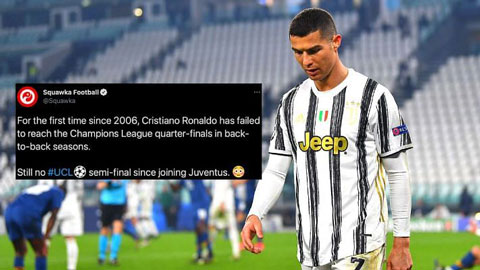 MXH bùng nổ sau khi Ronaldo và Juventus bị Porto loại ở Champions League