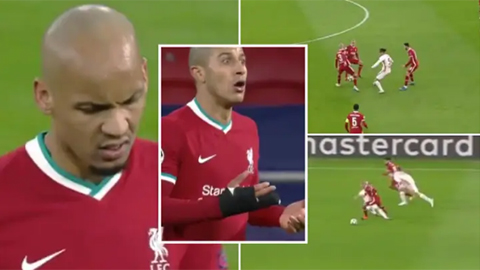 Thiago - Fabinho: Bộ đôi quái vật của Liverpool ở trận thắng Leipzig