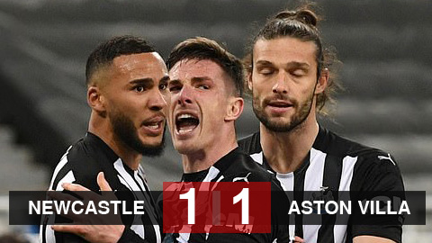 Newcastle 1-1 Aston Villa: "Chích chòe" tiến gần nhóm xuống hạng