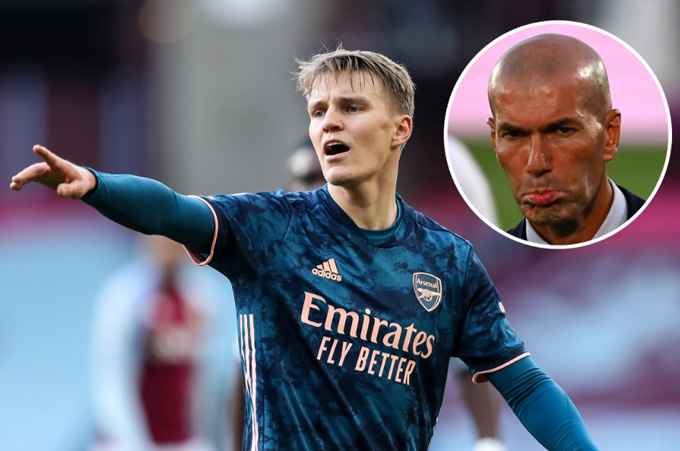 Bị Zidane chối bỏ, Odegaard đang nỗ lực chứng tỏ bản thân tại Arsenal