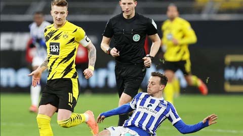 Cầu thủ Dortmund chấn thương cả loạt sau chiến thắng Hertha Berlin