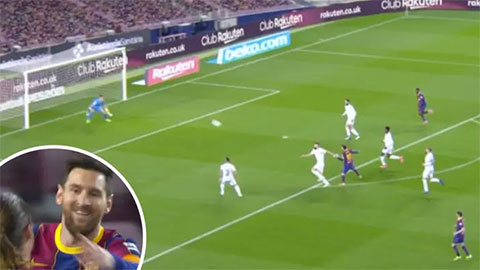 Ngả mũ với bàn thắng từ 3 lần chạm bóng hoàn hảo của Messi
