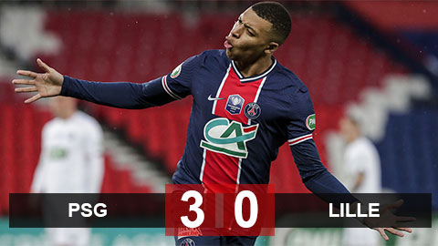  PSG 3-0 Lille: Mbappe đưa PSG vào tứ kết