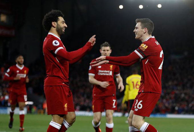 Salah và Robertson vẫn đang là những trụ cột của Liverpool đến thời điểm này