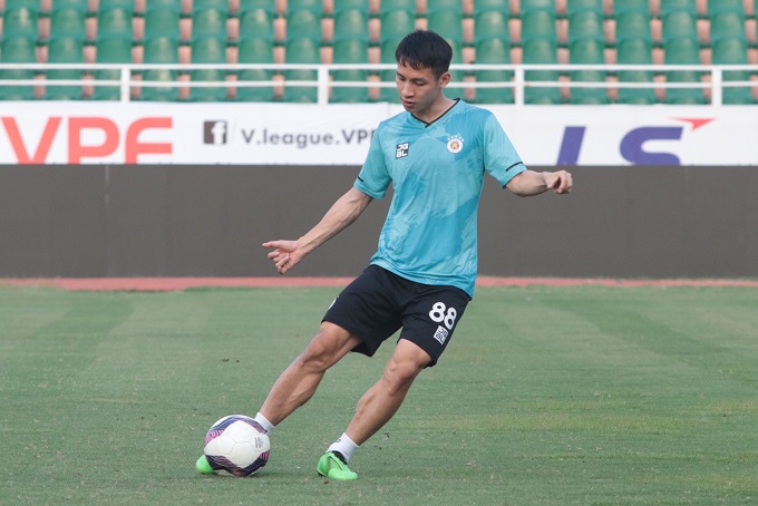 Sự trở lại của Hùng Dũng là một trong những nguyên giúp Hà Nội FC chơi thăng hoa ở hai trận đấu vừa qua. 