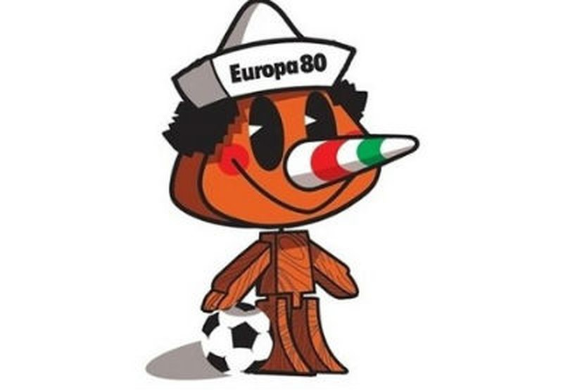 Từ văn học, chú người gỗ Pinocchio trở thành logo đầu tiên của giải đấu EURO