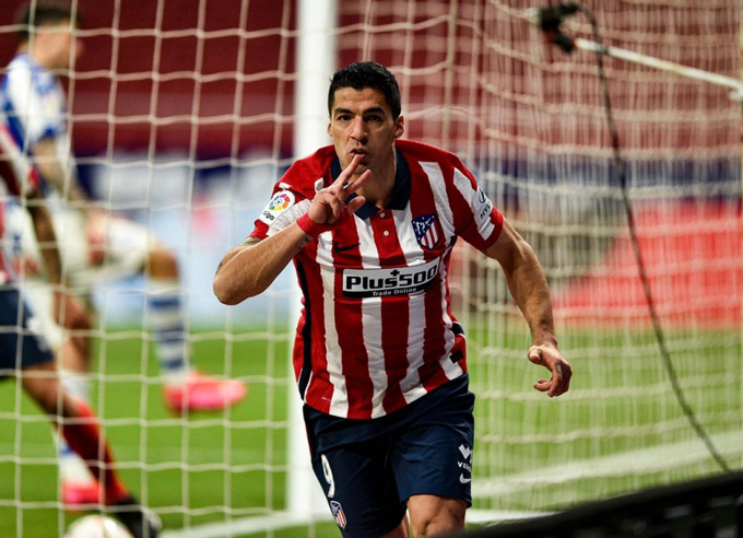 Suarez ghi bàn duy nhất trận Atletico vs Alaves