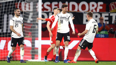 Đức quyết giành chiến thắng để khẳng định tư cách ứng viên vô địch World Cup