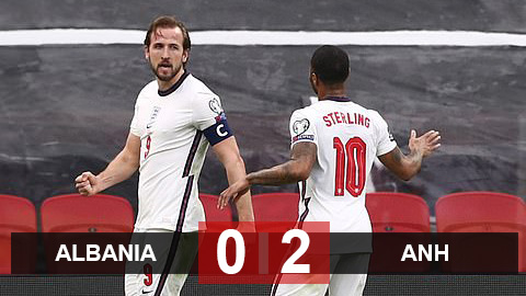Kết quả Albania vs Anh: Kane rực sáng mang về 3 điểm cho Tam sư