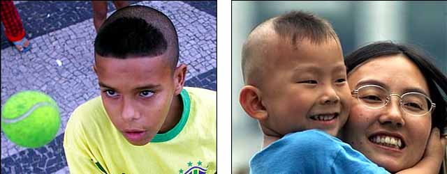 Kiểu tóc móng lừa của Ronaldo là cảm hứng cho rất nhiều trẻ em trên thế giới học theo
