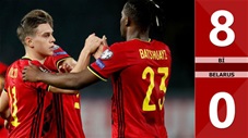 Bỉ vs Belarus: 8-0 (Bảng E vòng loại World Cup 2022)