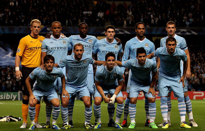 Đội hình Man City 2011/12 giờ chỉ còn Aguero