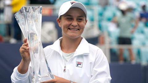 Ashleigh Barty vô địch đơn nữ Miami Open 2021