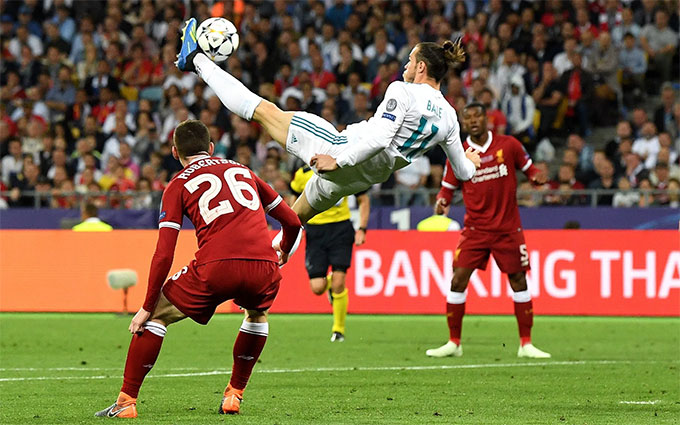 Siêu phẩm móc bóng của Bale trong trận chung kết Champions League 2018