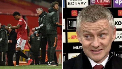 Solskjaer giải thích lý do thay Rashford ít phút sau khi ghi bàn