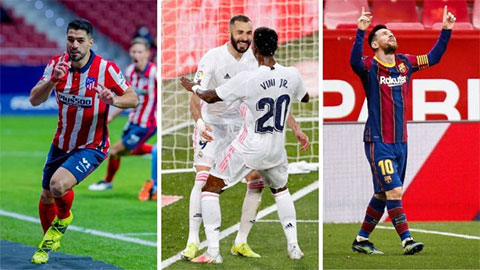 La Liga: Khôn lường đua tam mã Atletico-Barca-Real La Liga: Khôn lường đua tam mã Atletico-Barca-Real