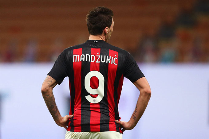 Mandzukic mới đá 5 trận cho Milan mùa này
