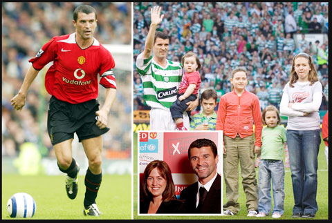 Roy Keane có cuộc sống gia đình khá bình yên bên cô vợ Theresa Doyle và 5 đứa con