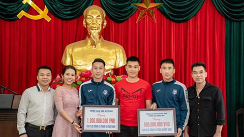 Than Quảng Ninh được nhóm CĐV đặc biệt trao tặng 1,5 tỷ đồng trước trận Hà Nội FC
