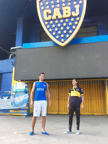 Duran (phải) đã thỏa ước tới sân Bombonera của Boca