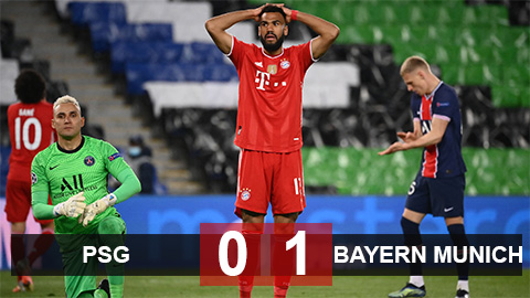 Kết quả PSG 0-1 Bayern (tổng tỷ số 3-3): ĐKVĐ dừng chân ở tứ kết