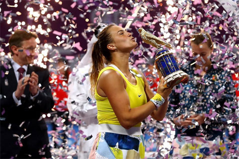 Aryna Sabalenka vô địch giải WTA 500 ở Abu Dhabi, U.A.E tháng 1/2021