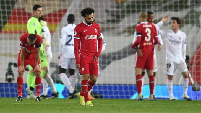 Thất bại trước Real ở tứ kết Champions League khiến Liverpool chính thức trắng tay ở mùa 2020/21