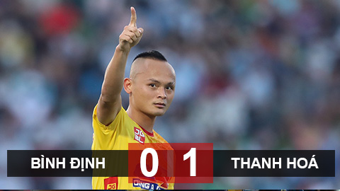 Bình Định 0-1 Thanh Hoá: Quốc Phương lập siêu phẩm đá phạt Bình Định 0-1 Thanh Hoá: Quốc Phương lập siêu phẩm đá phạt