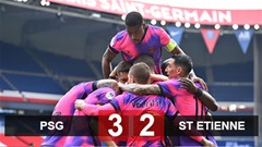 PSG 3-2 Saint-Etienne: Thắng nghẹt thở Saint-Etienne, PSG chỉ còn kém Lille 1 điểm PSG 3-2 Saint-Etienne: Thắng nghẹt thở Saint-Etienne, PSG chỉ còn kém Lille 1 điểm