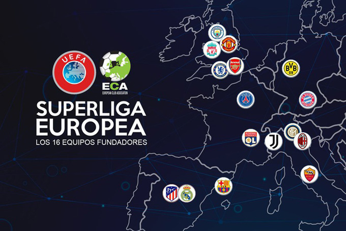 Super League sẽ tập hợp các đội bóng lớn nhất châu Âu
