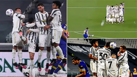 Ronaldo bị chỉ trích vì 'diễn hề' ở trận Juve thắng Parma
