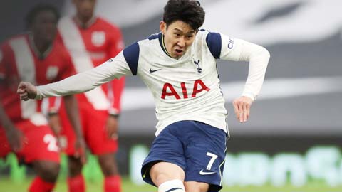 Son Heung-min ghi bàn thứ 15 tại Premier League 2020/21