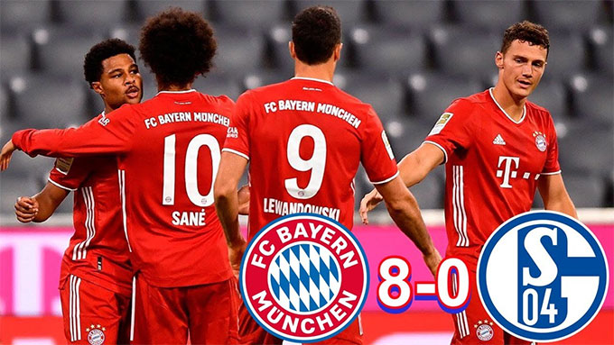 Bayern từng vùi dập Schalke 8-0 trong trận mở màn mùa giải