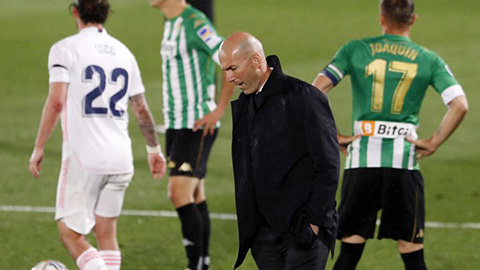 Hòa bạc nhược Real Betis, HLV Zidane vẫn nói cứng ở cuộc đua vô địch