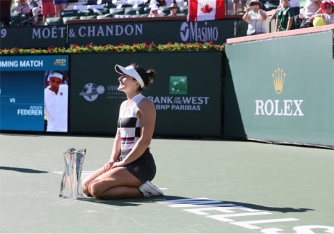 Bianca Andreescu vô địch Indian Wells 2019