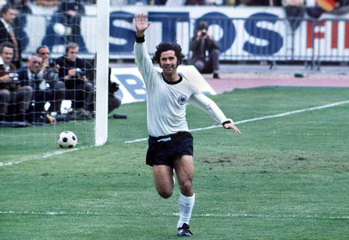 Gerd Mueller giành ngôi Vua phá lưới EURO 1972 với 4 bàn thắng cho ĐT Tây Đức