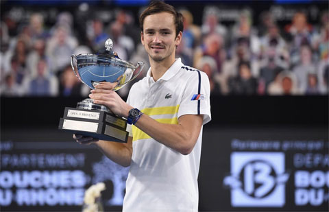 Daniil Medvedev vô địch giải ATP 250 ở Marseille - danh hiệu ATP đầu tiên trong năm
