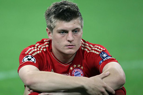 Kroos khi còn khoác áo Bayern ở chung kết Champions League năm 2012
