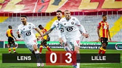 Kết quả Lens 0-3 Lille: Sải bước tới ngôi vương Kết quả Lens 0-3 Lille: Sải bước tới ngôi vương
