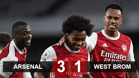 Kết quả Arsenal 3-1 West Brom: Pháo thủ tiễn West Brom xuống hạng