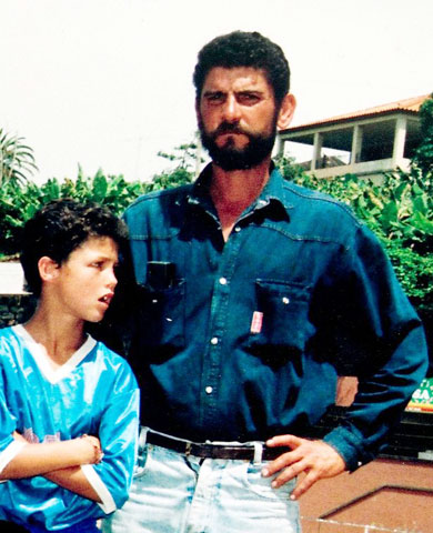 Ronaldo và bố đẻ Jose Dinis 