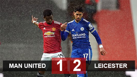 Kết quả MU 1-2 Leicester: Bầy cáo giúp Man City vô địch