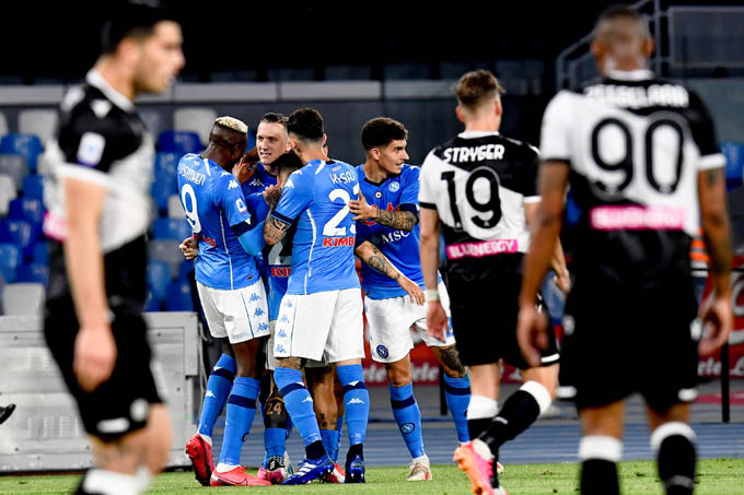 Kết quả Napoli vs Udinese 5-1: Napoli leo lên top 2 BXH Serie A 2020/21
