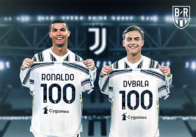 Ronaldo và Dybala cùng cán mốc 100 bàn thắng cho Juventus