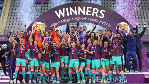 Nữ Barcelona vô địch Champions League 2020/21