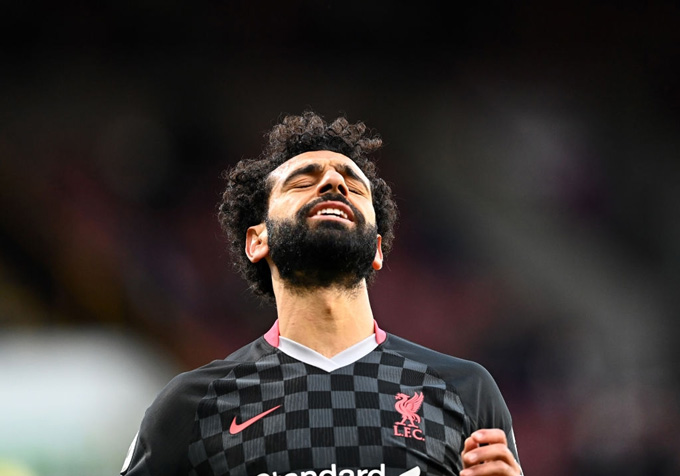 Salah vô duyên ở trận đấu này và lỡ cơ hội vượt lên trong cuộc đua Vua phá lưới