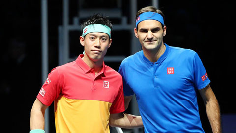 Kei Nishikori, người có chiều cao khiêm tốn hơn Federer  rất nhiều, từng 9 lần lọt vào tứ kết ATP