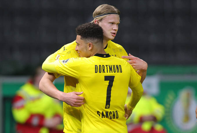Dortmund phải trông cả vào Haaland và Sancho