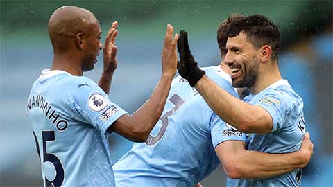 Sergio Aguero ghi "siêu bàn thắng" trong trận cuối đá cho Man City ở Ngoại hạng Anh